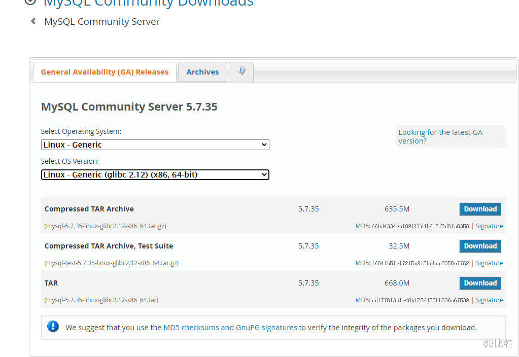 Linux操作系统下安装Mysql5.7